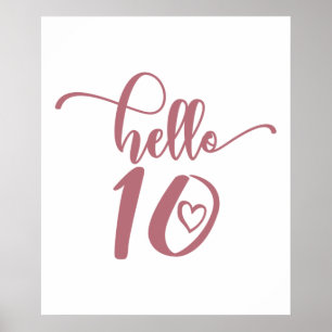 Poster 10º Aniversário Raparigas Alô Dez Bons 10 Anos
