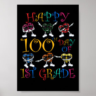 Poster 100º Dia 1ª Série Coração Dabbing Floss Dança Cria