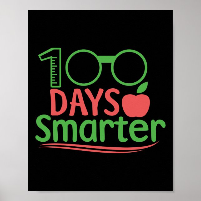 Poster 100º Dia da Escola 100 Dias Mais Inteligente (Frente)