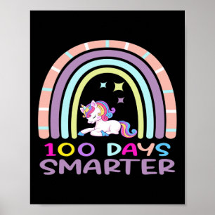 Poster 100º Dia De Aula Professor 100 Dias Mais Inteligen