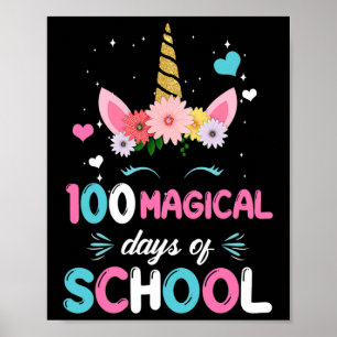 Poster 100º Dia De Jardim De Infância Para Meninas 100 Da