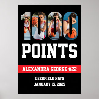 Poster 1000 Pontos Basquetebol
