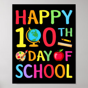 Poster 100.º Dia Da Escola 100 Dias De Professora Stu
