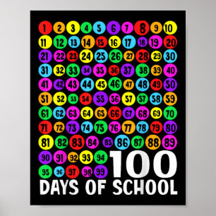 Poster 100.º Dia de Crianças Escolares 100 Dias Aprendend