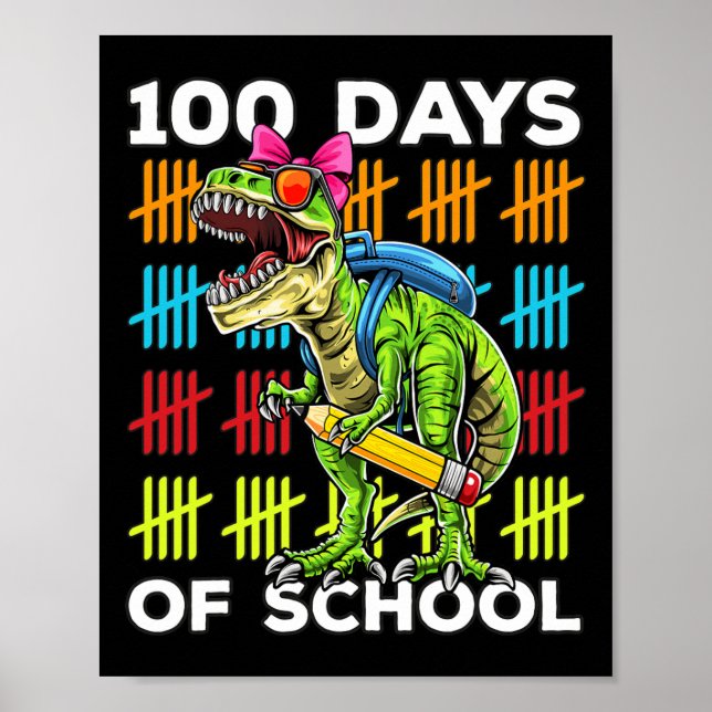Poster 100.º Dia dos Professores Escolares 100 Dias 3 (Frente)