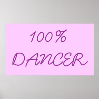 PÔSTER 100% DANCER