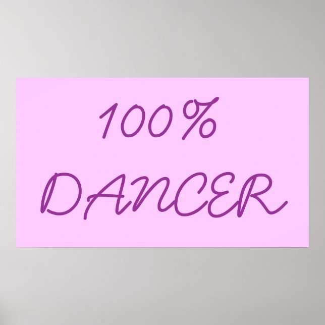 PÔSTER 100% DANCER (Frente)