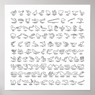 Pôster 100 das melhores pistas do mundo