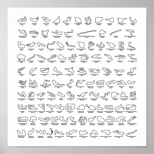 Pôster 100 das melhores pistas do mundo (Frente)