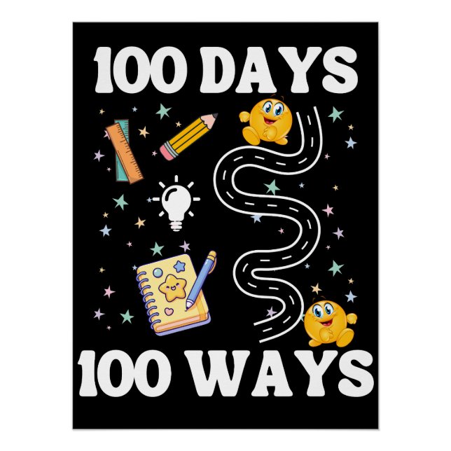 Pôster 100 Dias 100 Maneiras (Frente)