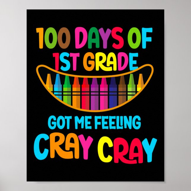 Poster 100 Dias De 1rua Me Fez Sentir Chá Cray Cray (Frente)