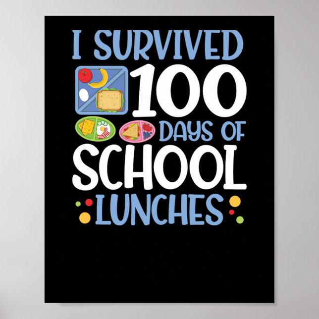 Poster 100 Dias De Alunos Escolares 100.O Dia Das Escolas (Frente)