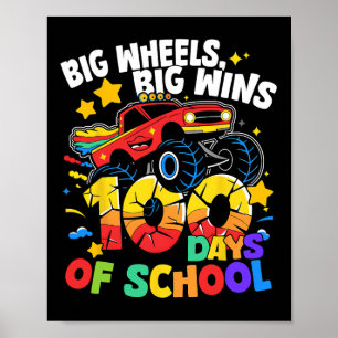 Poster 100 Dias De Caminhão Escolar 100.º Dia De Meninos