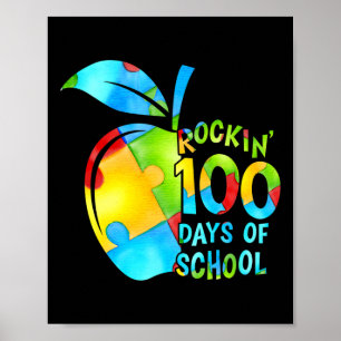 Poster 100 Dias De Consciência Do Autismo Da Apple Quebra