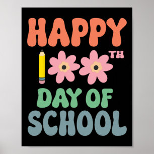 Poster 100 Dias De Ensino Feliz 100º Dia De Ensino