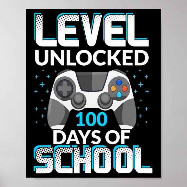 Poster 100 Dias De Equipe De Nerdy Para Jogadores Desbloq (Frente)