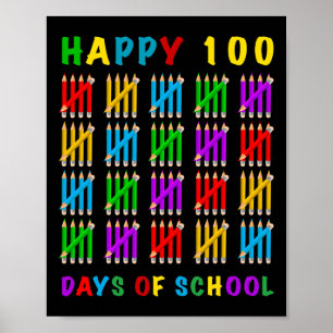 Poster 100 Dias De Escola