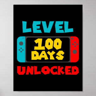 Poster 100 Dias De Escola Desbloqueados 100 Dias De Vídeo