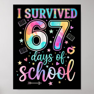Poster 100 Dias De Escola Eu Sobrevivi 67 Dias De Escola