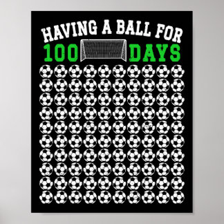 Poster 100 Dias De Escola Futebol 100º Dia De Escola Para