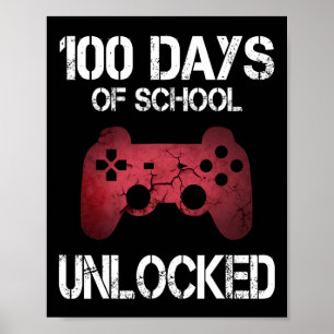 Poster 100 Dias De Escola Jogadores Bloqueados Meninas Cr