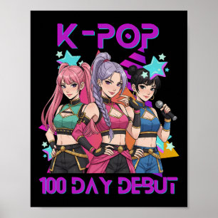 Poster 100 Dias De Escola K Pop 100 Dias Mais Fortes Cria