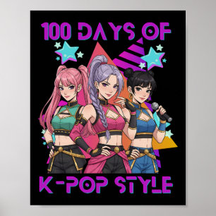 Poster 100 Dias De Escola K Pop 100 Dias Mais Fortes Cria