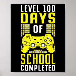 Poster 100 Dias De Escola Para Jovens Jogador Completado