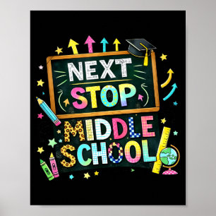 Poster 100 dias de escola próxima parada garotos do ensin