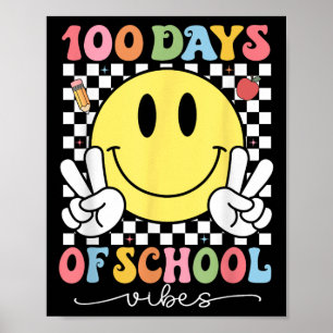 Poster 100 Dias De Escolas Víblias Sorriem Bonitos Face 1