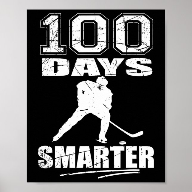 Poster 100 Dias De Esportes De Hóquei Mais Inteligentes 1 (Frente)