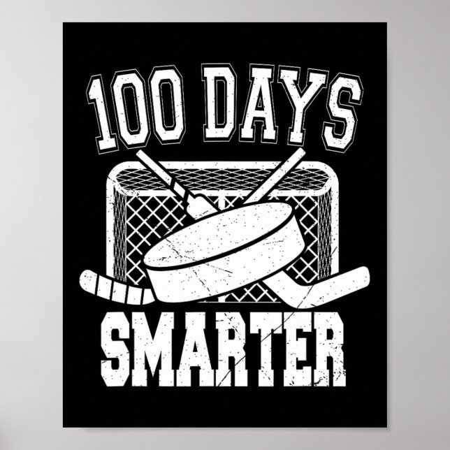 Poster 100 Dias De Esportes De Hóquei Mais Inteligentes 1 (Frente)