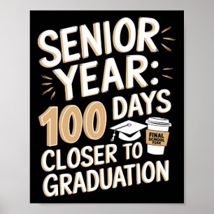 Poster 100 Dias De Licenciação Por Ano De Mais velho Engr
