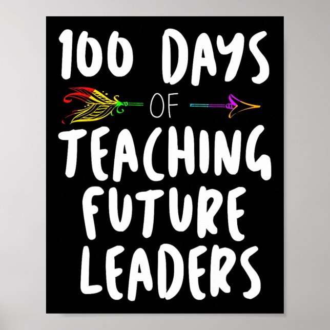 Poster 100 dias de oferta de Design escolar para professo (Frente)
