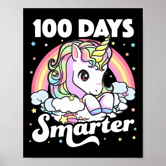 Poster 100 dias de Professora de Unicórnio em Faculdade 1 (Frente)