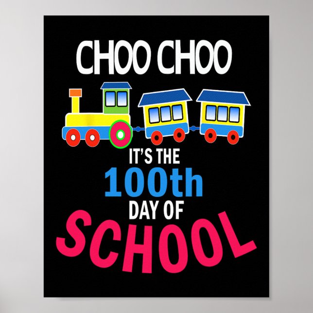 Poster 100 Dias De Professora Do Jardim De Infância (Frente)