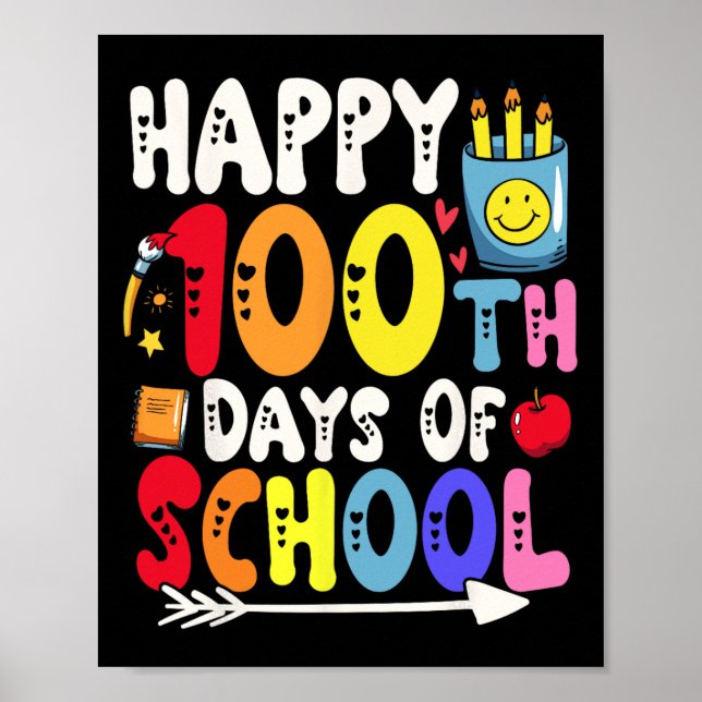 Poster 100 Dias De Professora E Estudante 1 (Frente)