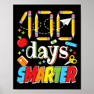 Poster 100 Dias De Professora Em Celebração Escolar 100