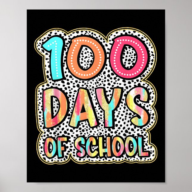 Poster 100 Dias De Professores Crianças 100 Dia De (Frente)