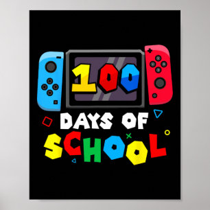 Poster 100 Dias De Professores Crianças Meninas Meninas 1