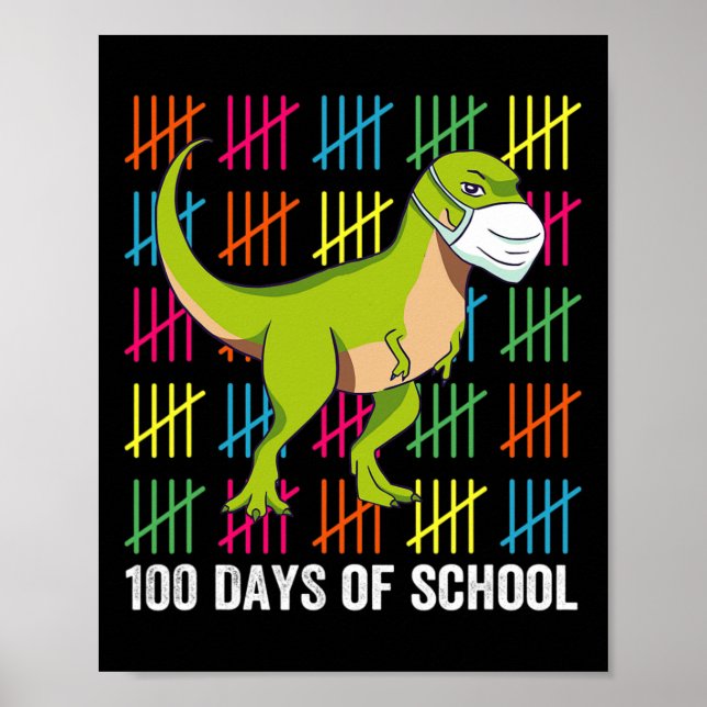 Poster 100 dias de Professores do Diossauro das Escolas (Frente)