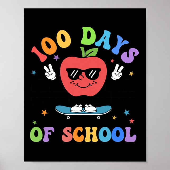 Poster 100 Dias De Professores Do Ensino 100 Dia De (Frente)