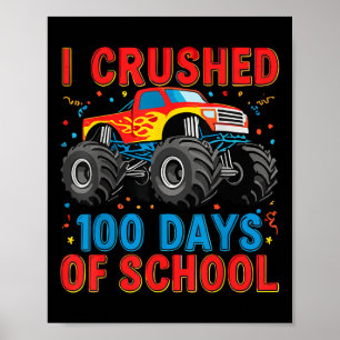 Poster 100 Dias De Rapazes De Monstro Escolar 100 Dias