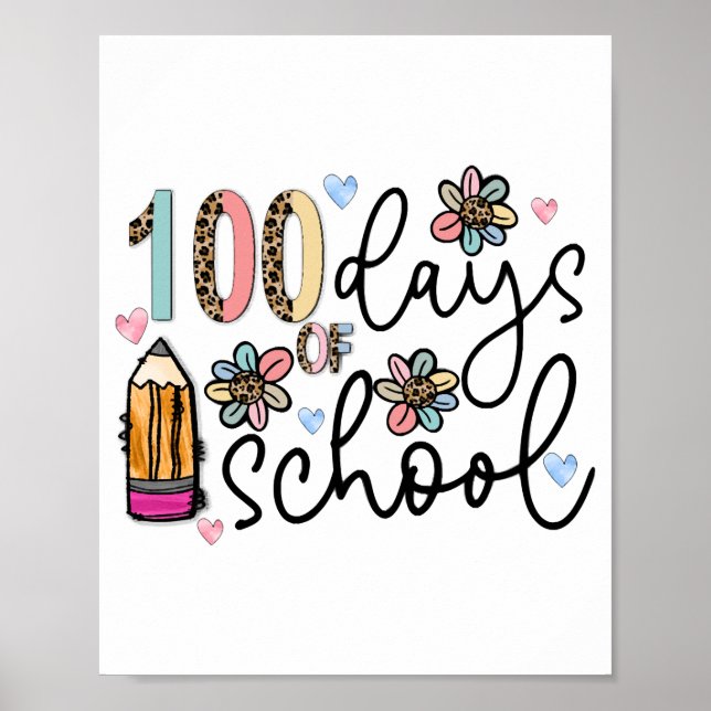 Poster 100 dias de sublimação escolar (Frente)