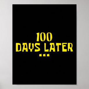 Poster 100 Dias Depois 100. º Dia De Professores Crianças