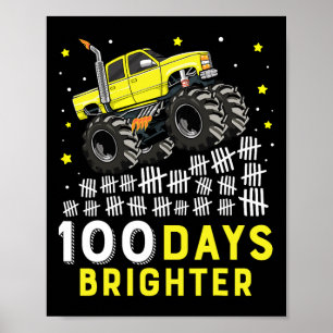 Poster 100 Dias Mais Brighter Monster Truck 100 Dias De E