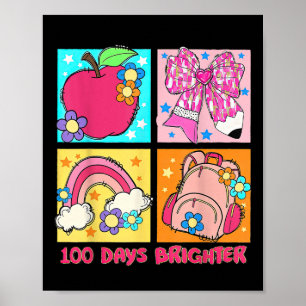 Poster 100 Dias Mais Brilhante Coquete Retroativo 100º Di