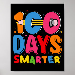 Poster 100 Dias Mais Inteligentes Feliz 100º Dia De Crian