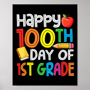 Poster 100 Dias Mais Inteligentes Primeiro Grau 100 Dia d