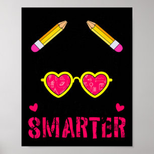 Poster 100 Dias Meninas Mais Inteligentes Cabelos Brancos